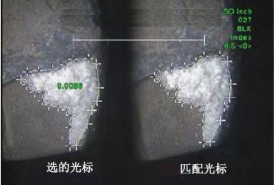 雙物鏡測(cè)量功能的光標(biāo)匹配功能